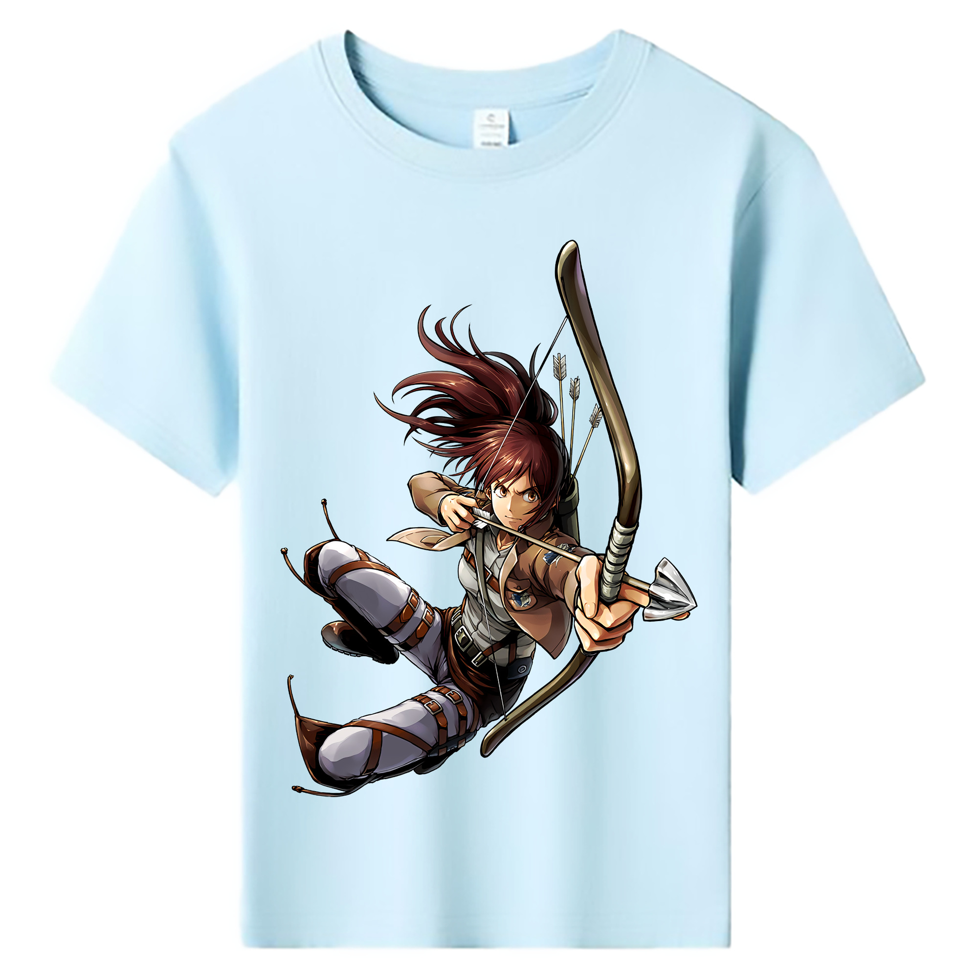 （画像用） 進撃の巨人 サシャ·ブラウス Attack on Titan Sasha Blaus 綿100％キッズTシャツ（フロントプリント）